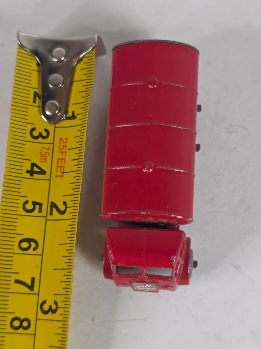 Vintage Matchbox 11b ERF Esso Tanker Lesney Made in England Grey Wheels